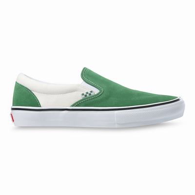 Zapatos Slip On Vans Skate Hombre Verde | SKU085963