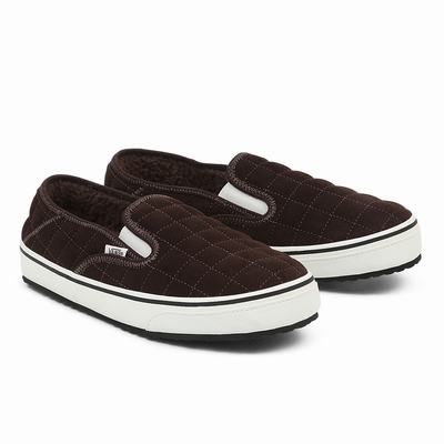 Zapatos Slip On Vans Slip-Er 2 Hombre Marrones | HVU314065