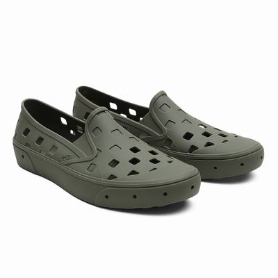 Zapatos Slip On Vans Slip-On TRK Hombre Verde | GHS589147