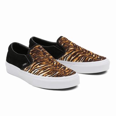 Zapatos Slip On Vans Soft Suede Classic Mujer Negras | SRV246978